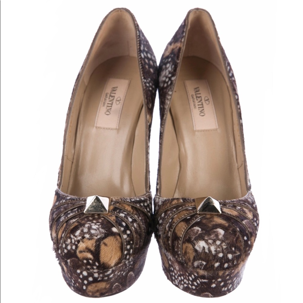 Valentino Rockstud Platform Pumps
